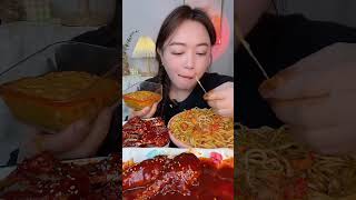 카레치킨 볶음면 게살 시식회 Curried chicken stirfried noodle and crab tasting show LIN VLOG먹방 2348 [upl. by Smart991]