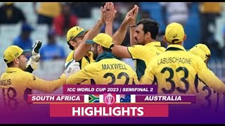 South Africa vs Australia World Cup 2023 Semifinal Full Match Highlights SA vs AUS Full Highlights [upl. by Ardolino802]