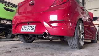 Hyundai Accent CRDI Magnaflow exhaust [upl. by Eilesor610]