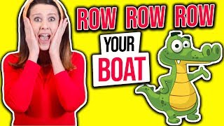 Row Row Row Your Boat Song Lyrics 7 verses [upl. by Morganstein]