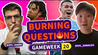 🔵GW20 MAN CITY DECISIONS  FPL BURNING QUESTIONS  Harry Sonaldo ampFPLTT  fantasypremierleague [upl. by Bert]