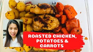 HOW TO BAKE ROASTED CHICKEN BREAST POTATOES and CARROTS easy recipe  Mhalou’s Cuisine amp Lifestyle [upl. by Beitz]