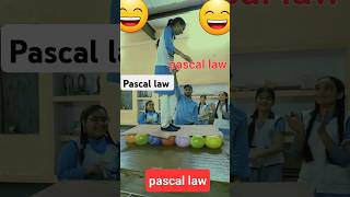 Pascal law Pascallaw education physics physicswallah experiment physicsexperiment science [upl. by Ahsercel]