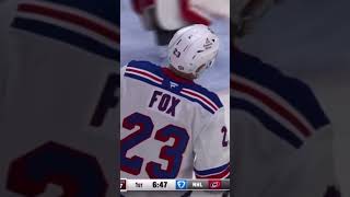 Chris kreider with the powerplay deflection off Adam Fox 🔵🔴🗽newyorkrangersnhlkreiderfox [upl. by Arly]