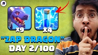 Day 2100 TH11 Zap Dragon Attack  Best Attack Strategy Clash of Clans [upl. by Anaek869]