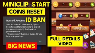 Carrom Pool Coins Reset amp Id Ban Start  Miniclip in Action  Full Details [upl. by Erhard]