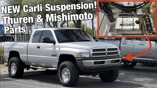 Installing A 3” Carli Suspension 35” BFGs Thuren Sway Bar amp Mishimoto Trans Cooler on My Cummins [upl. by Zadoc]