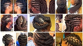 60 SIMPLE LOCSTYLES IDEAS for short medium and long locs [upl. by Ecirtram598]