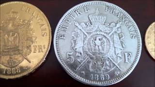 Compairing French Silver and Gold coins [upl. by Alket379]