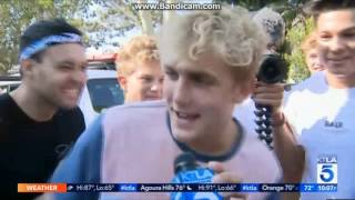 JAKE PAUL AND TEAM10 GETTING SUED KTLA 5 NEWS [upl. by Nnayr]