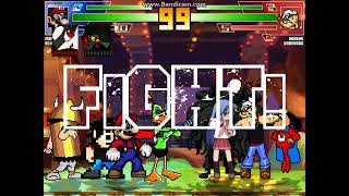 MUGEN battle 4795 Team Mario vs Team Popeye [upl. by Mccreery]