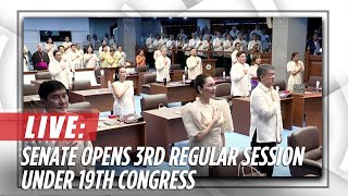 Senate opens third regular session of 19th Congress  ABSCBN News [upl. by Wolpert]