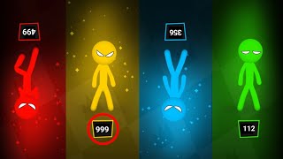 999 Stickman Random Party  Stickman Party 1 2 3 4 Player 2024  DYAN [upl. by Akerley]