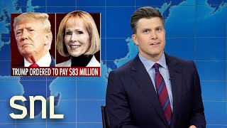 Weekend Update Trump Ordered to Pay 83 Million DeSantis Endorses Trump  SNL [upl. by Fanchie]