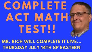 A Complete ACT Math Practice Test [upl. by Hose]