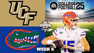 UCF vs FLORIDA  WEEK 6  College Football 25 Predictions [upl. by Laeahcim291]