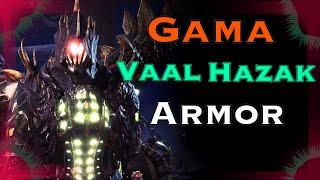 Monster Hunter World  Gama Vaal Hazak armor [upl. by Ovida]