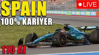 F1 24 100 KARİYER 110 AI  SPAIN GP  RACE 10 f124 f1careermode [upl. by Yna]