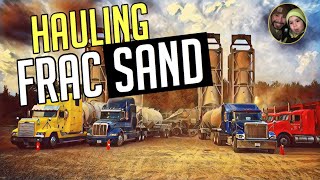 Oilfield Trucking Hauling Frac Sand [upl. by Sekyere]