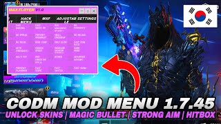 NEW MXF 10  CODM Korea V1745 Mod Menu  Unlock Skins  Magic Bullet  Strong Aim  No Crash [upl. by Erreit]