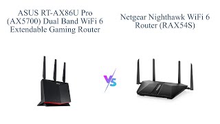 ASUS RTAX86U vs NETGEAR Nighthawk WiFi 6 Router 🛡️📶🎮 [upl. by Beker484]