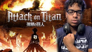 MY FIRST ANIME   Attack On Titan Openings 19  Reaction [upl. by Nnaasil]