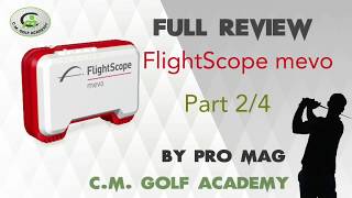 Full review FlightScope mevo part24 swing VDO analysis [upl. by Ardnuhs77]