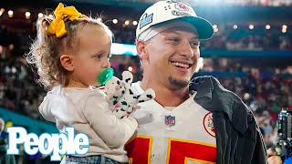 Brittany Mahomes and Daughter Go on Field to Celebrate Patrick Mahomes Super Bowl 2023 Win  PEOPLE [upl. by Aynwat516]