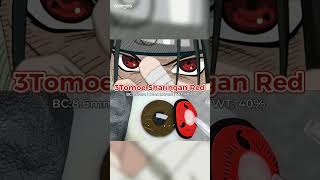 3 Tomoe Sharingan Red Coleyes Cosplay Lenses [upl. by Nohtanhoj]