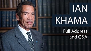 President Ian Khama  Full Address and QampA  Oxford Union [upl. by Anyehs]