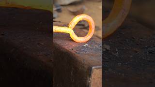 Making climbing hook mountain hook diy shorts forge blacksmith [upl. by Enirahtak488]