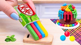 Amazing Miniature Chocolate Cake Decorating Ideas  How To Make Best Rainbow KitKat Cake Dessert [upl. by Groveman]