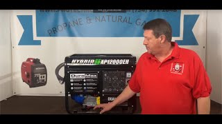 DuroMax XP12000EH watt Elite Hybrid Generator  Conversion video from gas to Propane amp Natural Gas [upl. by Elok425]