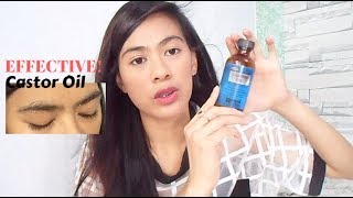 EFFECTIVE CASTOR OIL FOR EYEBROWS amp EYELASHES [upl. by Nadler]