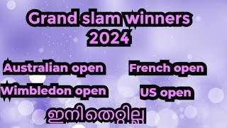 Grand slam winners 2024current affairs [upl. by Sutit]