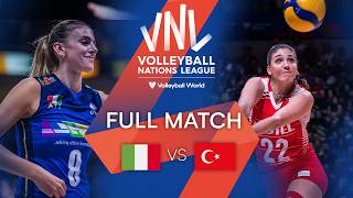 🇮🇹 ITA vs 🇹🇷 TUR  Full Match  Semi Final  Womens VNL 2022 [upl. by Idnat]