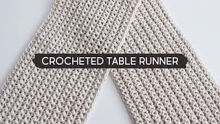 DIY Crocheted Table Runner [upl. by Lomasi]