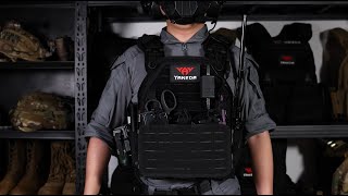 Heavy Duty Plate Carrier Tactical Protective Vest chaleco tactico quick release training gear [upl. by Ayama]