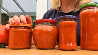 Tomatensauce wie in Italien ❤️ auch für den Winter einkochen Leckere Tomatensauce Rezept [upl. by Azirb651]