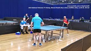 2024 National Veterans TT Champ Sharad Pandit SA vs Berry Griffiths NZL O60 SF 5th Set [upl. by Dihsar]