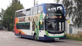 16 Stagecoach Perth Volvo B5LH Enviro 400 MMC 13116 SF17 VMY [upl. by Charissa]