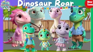 Dinosaur Roar amp Move Song Fun Action Movement with Animated Dinosaur Family [upl. by Analos]