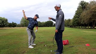 FULL SWING LESSON with a EUROPEAN TOUR PLAYER  Am I making progress [upl. by Devin]