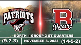 2024 Wayne Hills vs Bergenfield North 1 Group 3 State Quarter Final [upl. by Jemmy8]