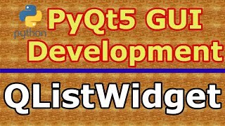 PyQt5 GUI QListWidget Practical Example [upl. by Anilatsyrc]