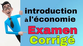 introduction à léconomie S1 Examen Corrigé [upl. by Yromas]