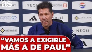 SIMEONE LE EXIGE MÁS A DE PAUL [upl. by Skell994]