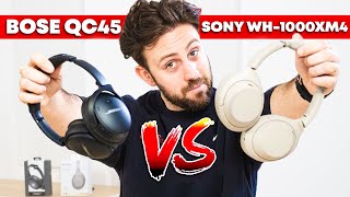 Bose QC45 vs Sony WH1000XM4  Which One Is The Best [upl. by Shanon]