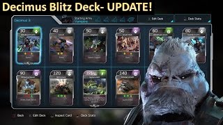 Decimus Blitz Deck  Update Halo Wars 2 [upl. by Chandal]