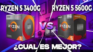 RYZEN 5 3400G VS RYZEN 5 5600G  CUAL ES MEJOR [upl. by Jehu]